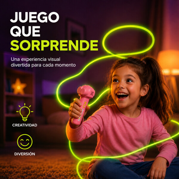 Lanzador de Cuerda Zipstring Recargable con Luz LED Rosa 1