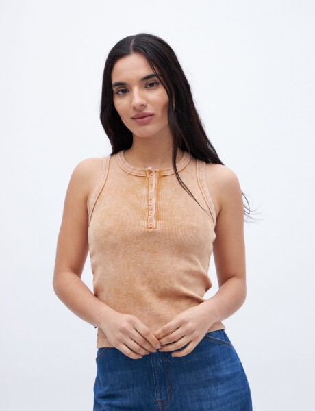 Musculosa Doris Camel