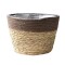 Maceta Seagrass Marron