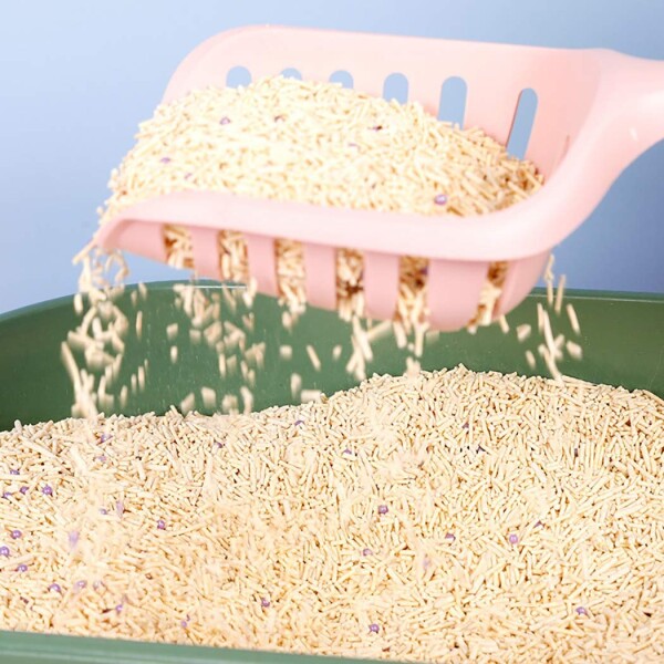 Pala Recogedora De Heces Levanta Desechos Arenero Gato Variante Color Rosado