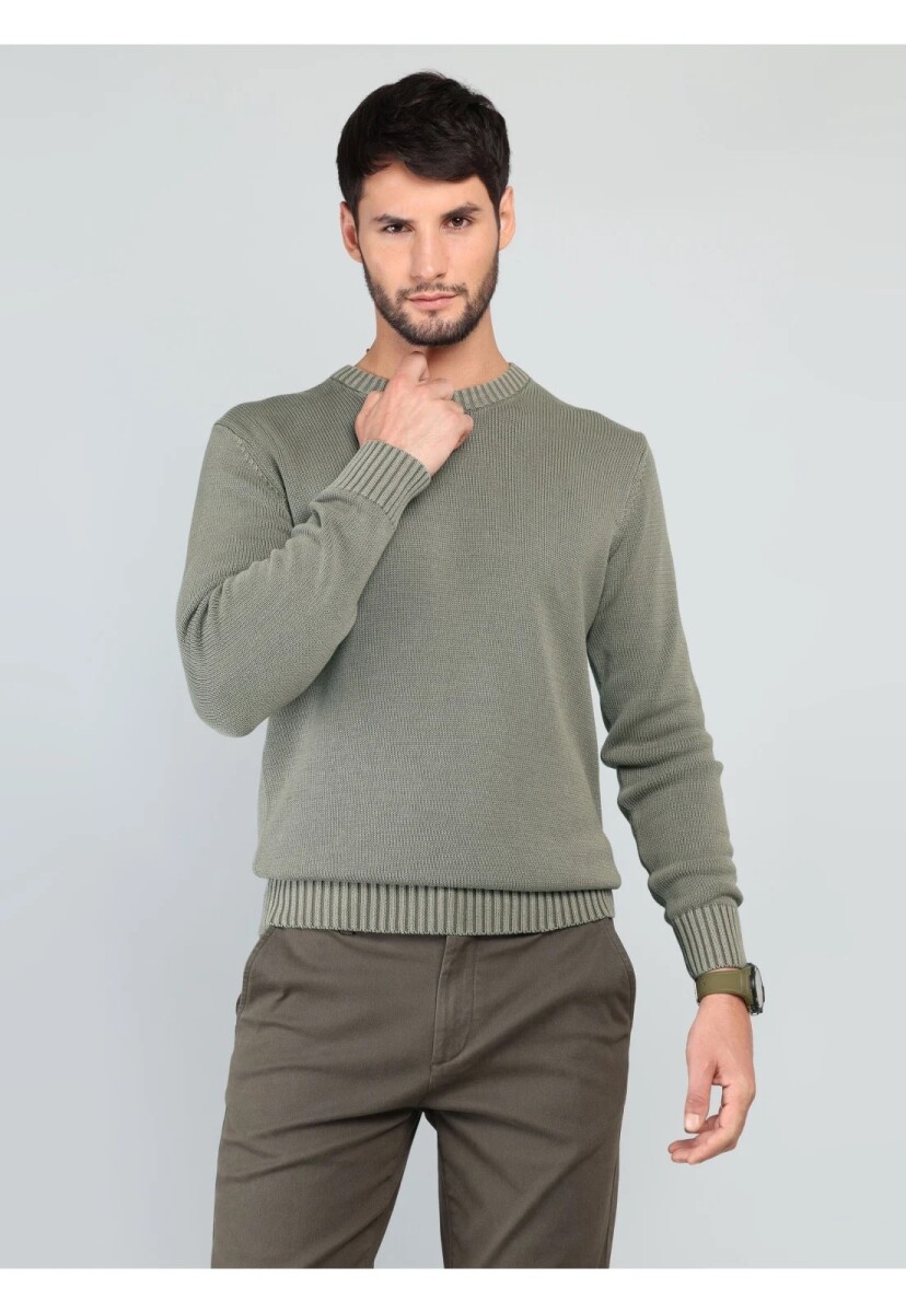 Sweater a la Base Arrow - VERDE 