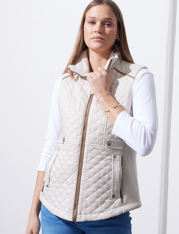 Chaleco Capitoneado BEIGE
