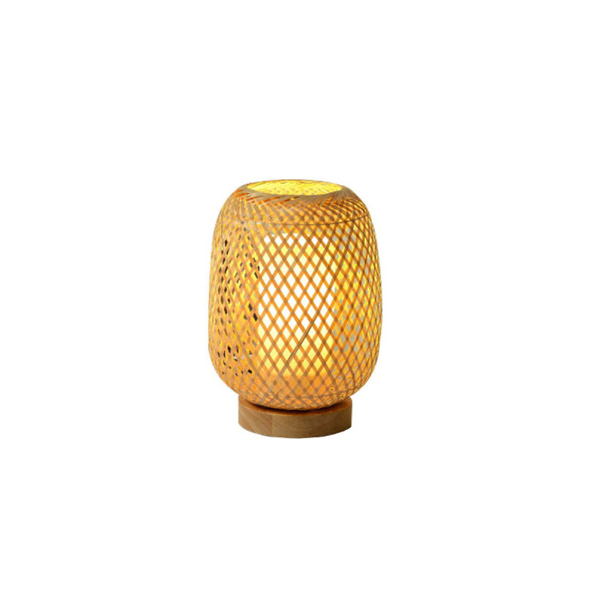 Portátil de mesa en bambú E27 Ø150 - ILU02751 