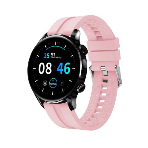 Reloj Smartwatch Hyundai P280 Negro y Rosado Unica