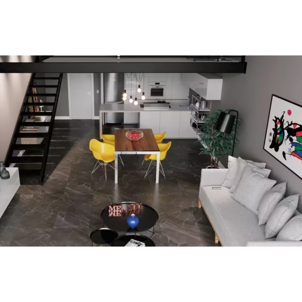 Porcelanato Lumina Bk Act 58,4x117 cm Satinado y Rectificado Porcelanato Lumina Bk Act 58,4x117 Cm Satinado Y Rectificado