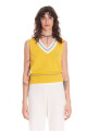 Top Chaleco Grace Amarillo