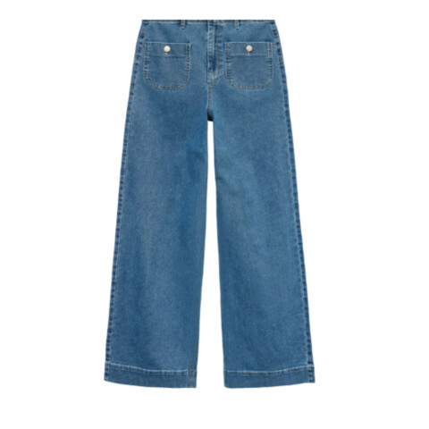VMKAYLA HR WIDE POCKET JEANS MIX Medium Blue Denim