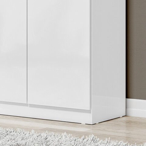 Multiuso Organizador Zapatera Lince 2 Puertas 7 Estantes con Nichos - Blanco Multiuso Organizador Zapatera Lince 2 Puertas 7 Estantes con Nichos - Blanco