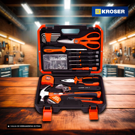 VALIJA DE HERRAMIENTAS 22 PZAS HARDEN ++ N/a