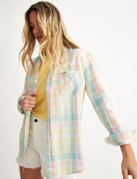 Camisa Callie Aqua