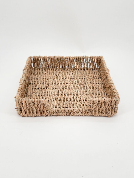 PORTA SERVILLETAS TEJIDO MARRON