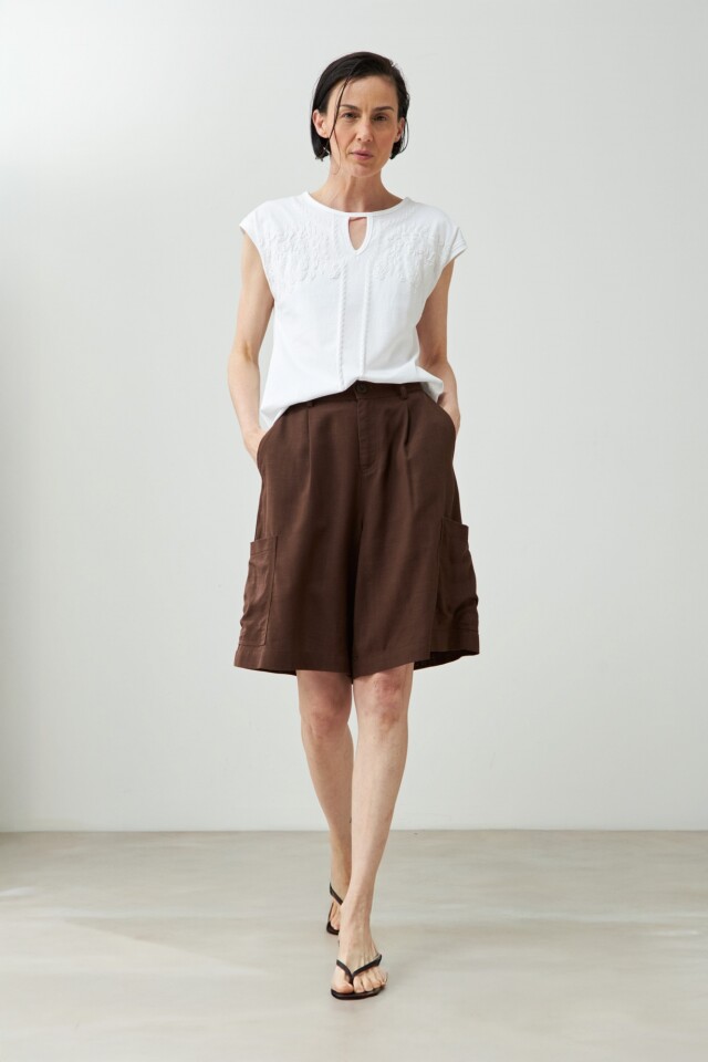 Remera estampada Jazmín Silvestre blanco