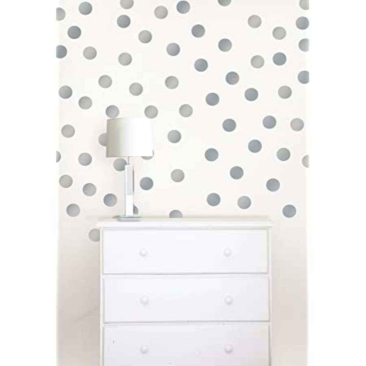 WALLPOPS METALLIC SILVER CONFETTI - N/A 