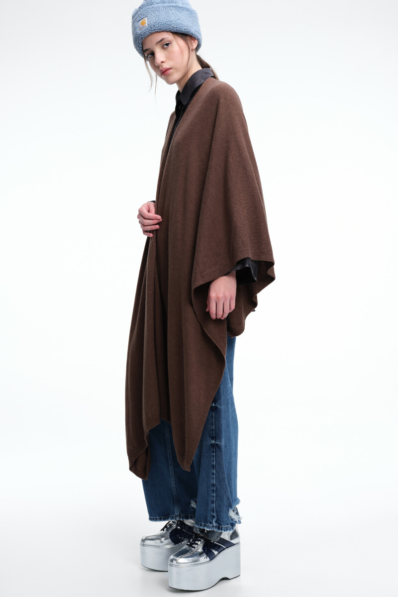 PONCHO Marron