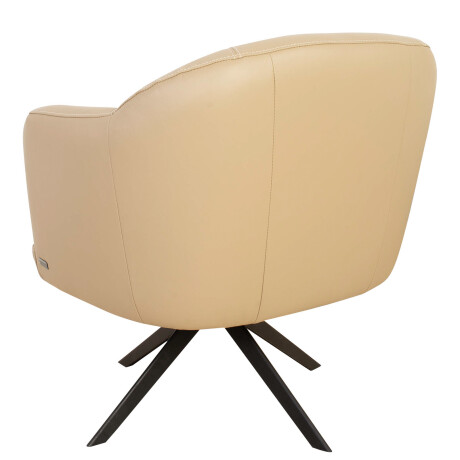 BUTACA GIRATORIA 1 CUERPO CUERO-100-NATURAL VERDE 1004 KHAKI