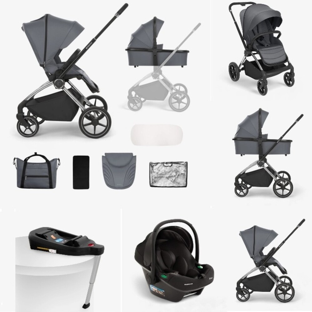 Travel system 4 en 1 KARA ISOFIX KIKKABOO - GREY Travel system 4 en 1 KARA ISOFIX KIKKABOO - GREY