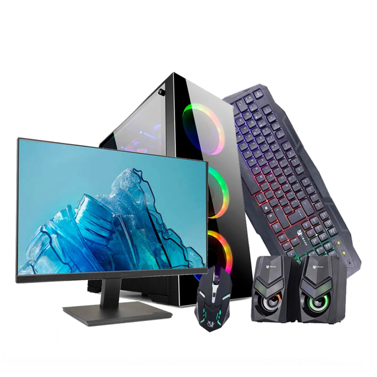 PC GAMER PREMIUM 519.Micro Intel i5-12ªGEN.RAM 16GB.D.Sólido500GB+D.Duro 500GB.Tarjeta Intel A380 DDR6 6GB. 
