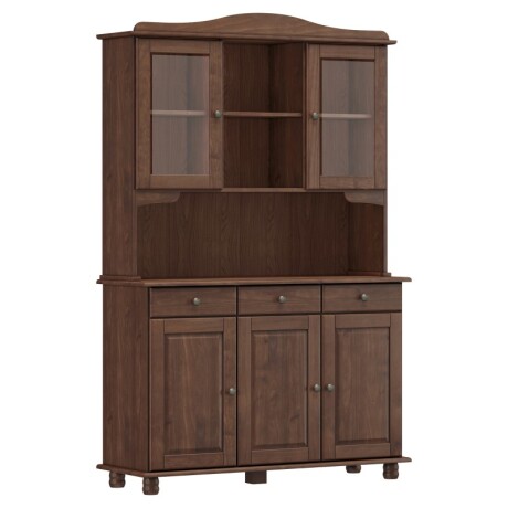 Cristalero 3+2 Puertas +3 Cajones Café ( U