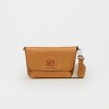 Mini bag Nina en cuero graneado Cuoio