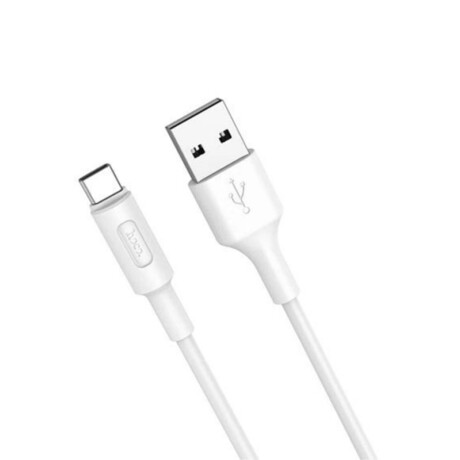 Cable de Datos HOCO USB a USB-C Blanco 1mt Cable de Datos HOCO USB a USB-C Blanco 1mt