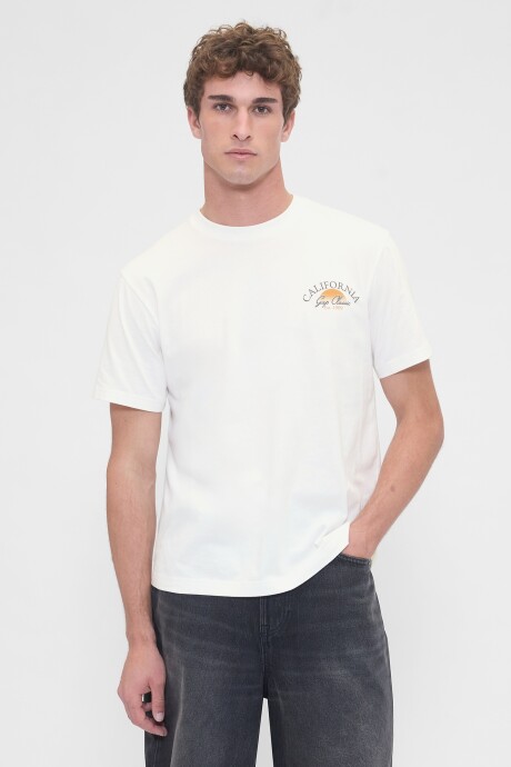 Remera Logo Gap Vintage Hombre New Off White V2