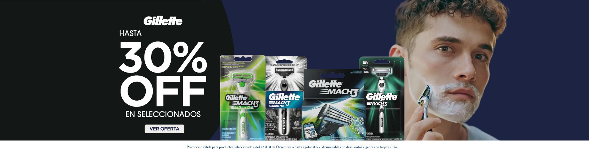 Hot Price Gillette, hasta 30% off.