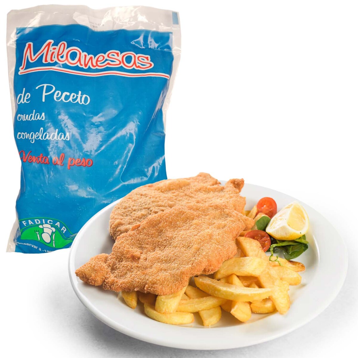 Milanesas de Peceto X8 Unidades Fadicar 