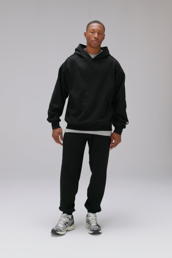 Polera The Go-To Oversized Hoodie Hombre Vintage Grey