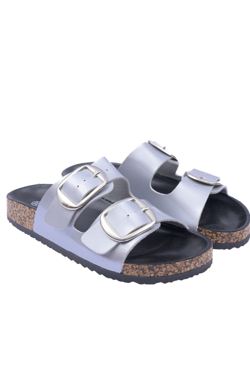 Sandalia Karina Plateado