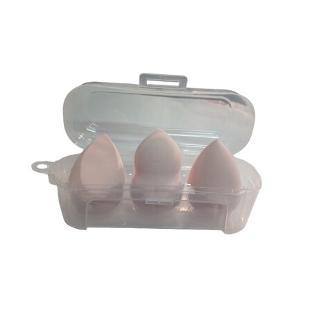Esponja de maquillaje 3pcs rosa
