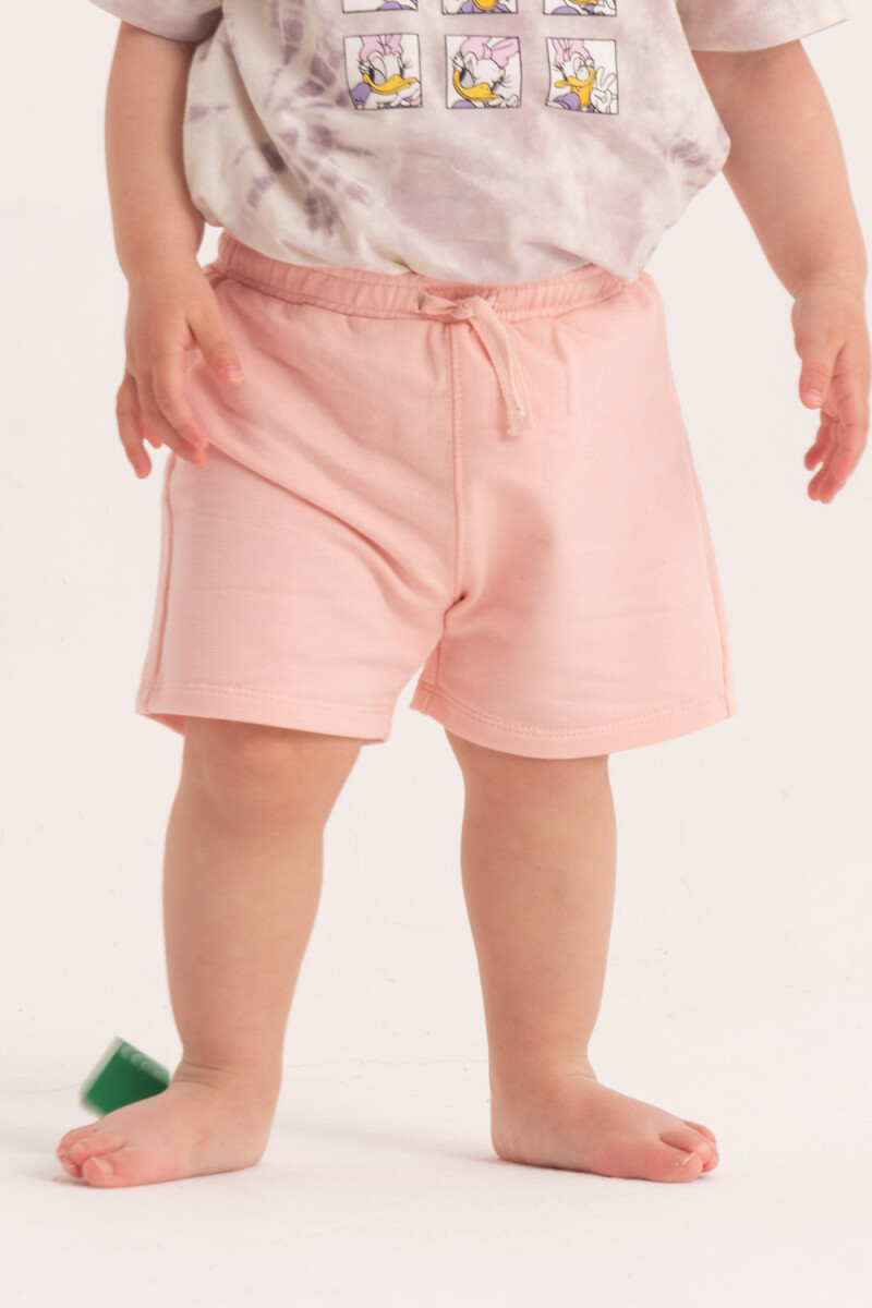 Short deportivo liso Rosa