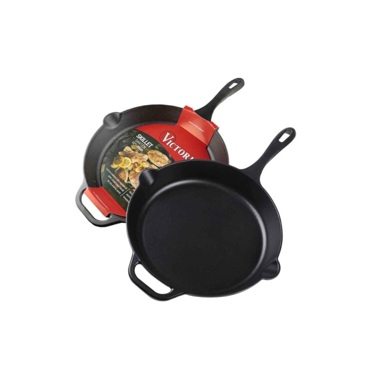 SARTEN VICTORIA HIERRO FUNDIDO 30CM NEGRO