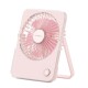 Ventilador plegable inalámbrico rosa