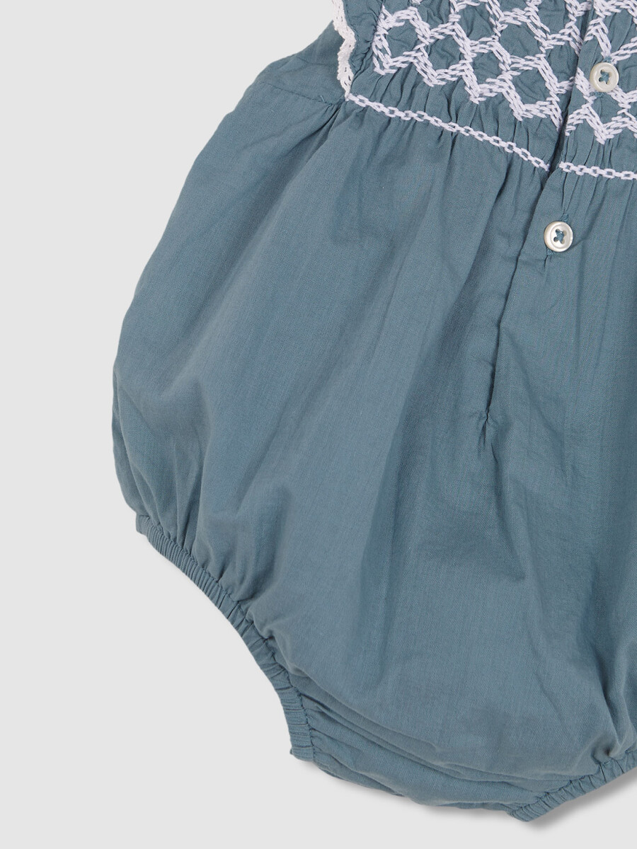 Ranita Con Smock Azul Claro