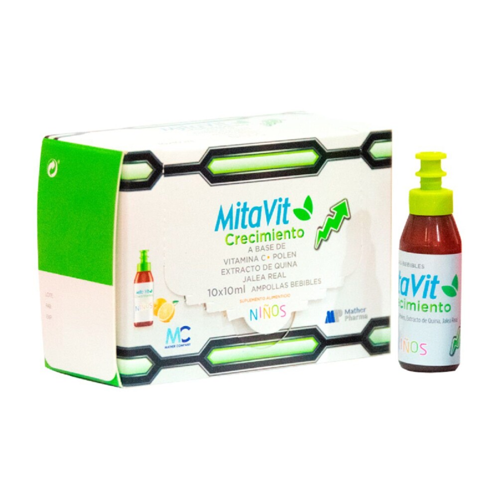 MITAVIT CRECIMIENTO NIÑOS CJ X 10 AMP.BE única