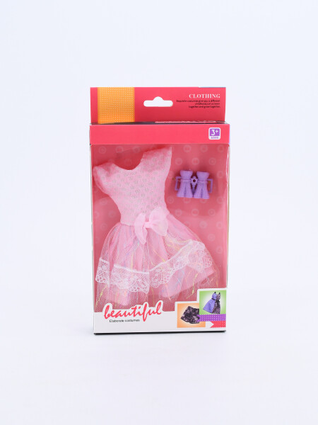VESTIDO MUÑECA ROSADO