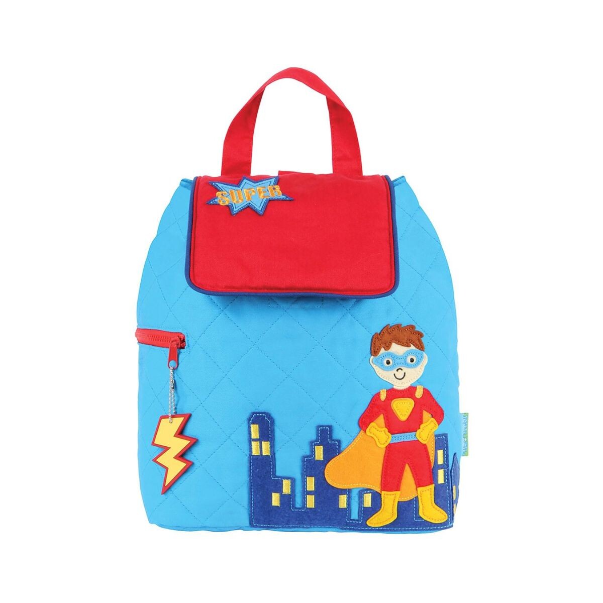 MOCHI.T.SJ - Mochila Escolar Infantil De Tela 30x34cm Stephen Joseph - Súper Hero 