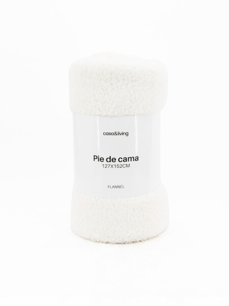 PIE DE CAMA FLANNEL NATURAL