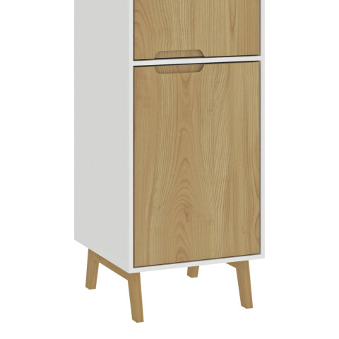 Mueble Multiusos y Alacena de Cocina con estante en MDP - Madera - Línea Melilla - Blanco Mueble Multiusos y Alacena de Cocina con estante en MDP - Madera - Línea Melilla - Blanco