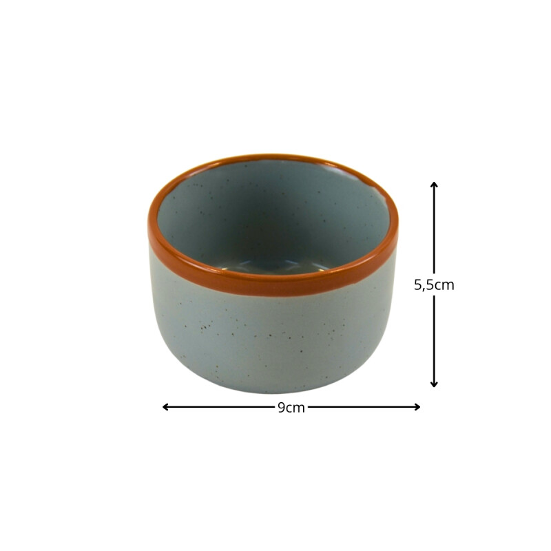 Set x2 Ramequin cerámica 9x5,5 cm VERDE