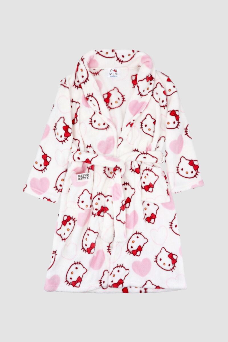 Bata hello kitty coral fleece Rosado
