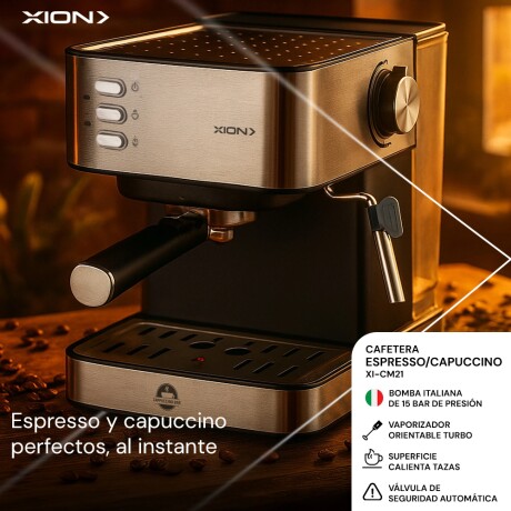 Cafetera Expresso y Capuccino Xion CM21-CU 850W 001