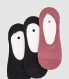 Pack x 3 medias invisible algodón en colores lisos Variante 40