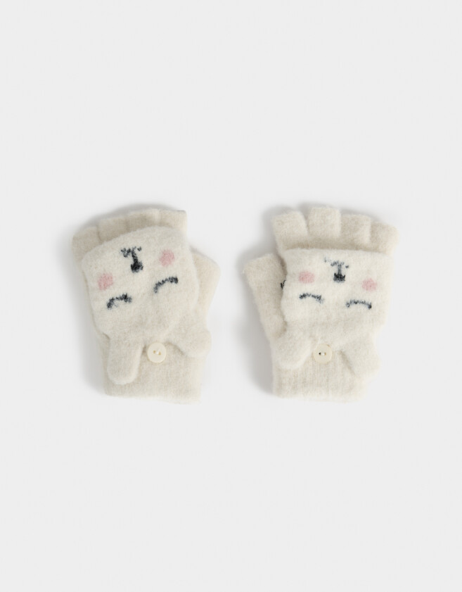 Guantes Infantiles Guantes Infantiles Animalito - Blanco Crudo