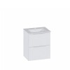 Mueble de baño suspendido Malva Blanco 60cm bacha loza Mueble De Baño Suspendido Malva Blanco 60cm Bacha Loza