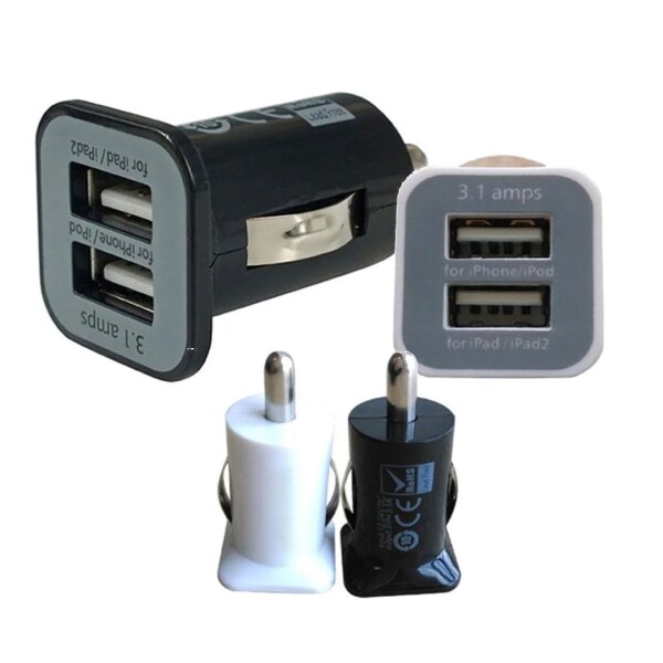 Cargador para Auto 2 Puertos USB A 2.0 Cargador para Auto 2 Puertos USB A 2.0