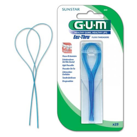 GUM Enhebrador de Hilo Dental N°840 | Facilita el Uso de Hilo Dental en Aparatos y Espacios Difíciles GUM Enhebrador de Hilo Dental N°840 | Facilita el Uso de Hilo Dental en Aparatos y Espacios Difíciles