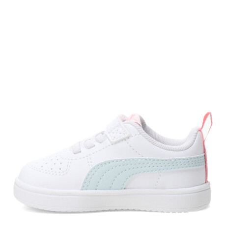 Championes de Niños Puma Rickie Blanco - Celeste - Rosado