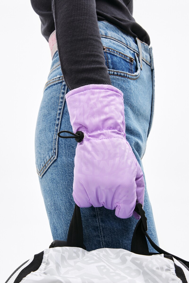 GUANTES LOGO DISTORB Rosa