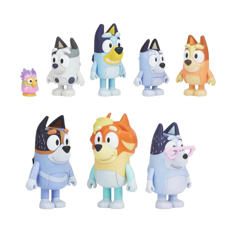 Bluey Extended Heeler Family Pack Figuras Bluey Extended Heeler Family Pack Figuras